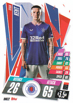 Ryan Kent Rangers 2020/21 Topps Match Attax CL #RNG12